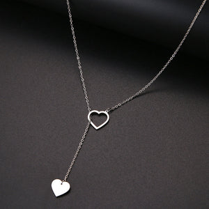 Double Heart Necklace