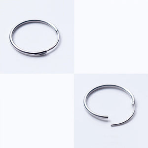 Silver Hoop Earrings