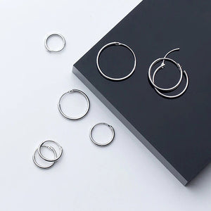 Silver Hoop Earrings