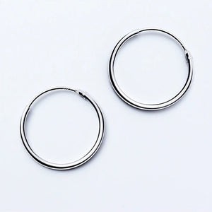 Silver Hoop Earrings