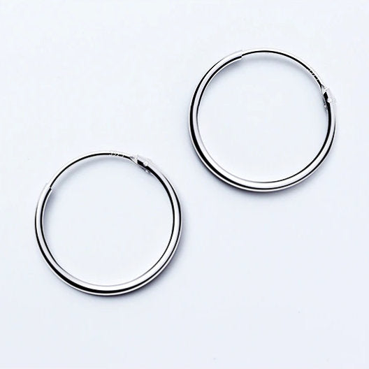 Silver Hoop Earrings