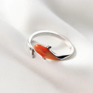 Koifisch Ring aus Silber