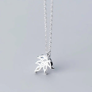 Silver Leaf Necklace