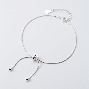 Silver Ribbon Bracelet