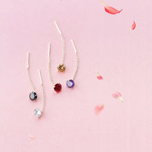 Load image into Gallery viewer, Kristall Ohrringe aus Silber
