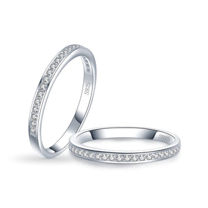 Zirkonia Band Ring aus Silber