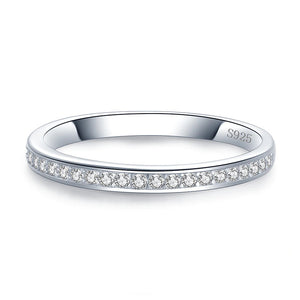 Zirkonia Band Ring aus Silber