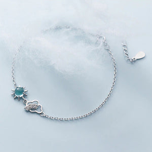 Wolken Sonnen Armband aus Silber