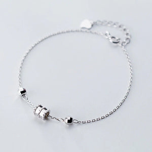 Zylinder Armband aus Silber