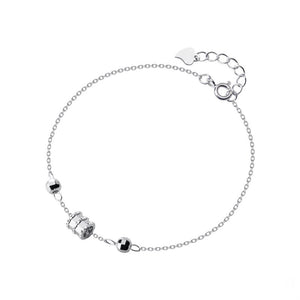 Zylinder Armband aus Silber