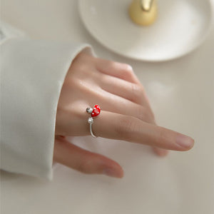 Silver Mushroom Ring