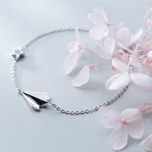 Load image into Gallery viewer, Silver Paper Plane Star Bracelet
