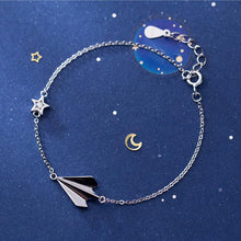 Load image into Gallery viewer, Silver Paper Plane Star Bracelet
