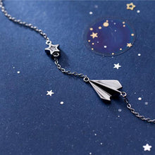 Load image into Gallery viewer, Silver Paper Plane Star Bracelet
