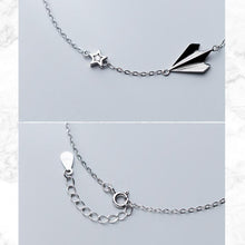 Load image into Gallery viewer, Silver Paper Plane Star Bracelet
