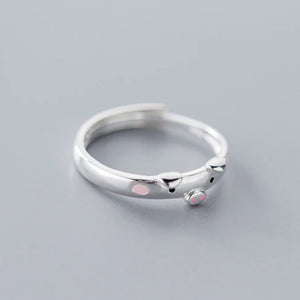 Silver Piglet Ring