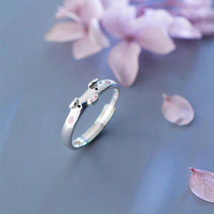 Silver Piglet Ring