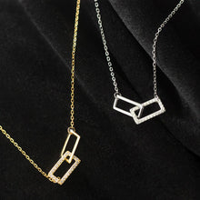 Load image into Gallery viewer, Rectangle Necklace made of Silver
