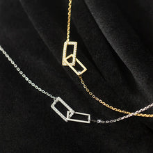 Load image into Gallery viewer, Rectangle Necklace made of Silver
