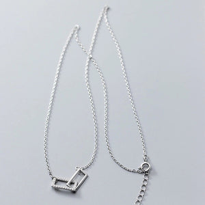 Rectangle Necklace made of Silver