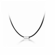 Load image into Gallery viewer, Halsband/Choker mit Rechteckigem Silber Anhänger
