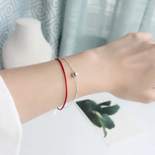 Load image into Gallery viewer, Red Ball Bracelet made of Silver
