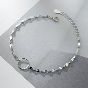 Silver Ring-chain Bracelet