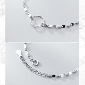 Silver Ring-chain Bracelet