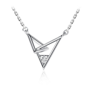 Silver Triangle Necklace