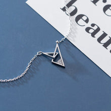 Load image into Gallery viewer, Silver Triangle Necklace
